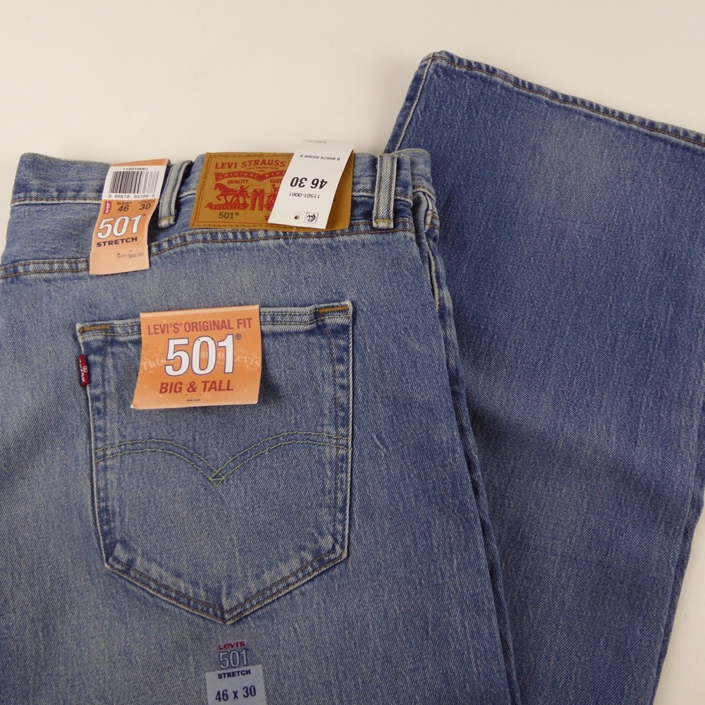 Levi Strauss 501 Original Fit Button Fly Jeans NWT
